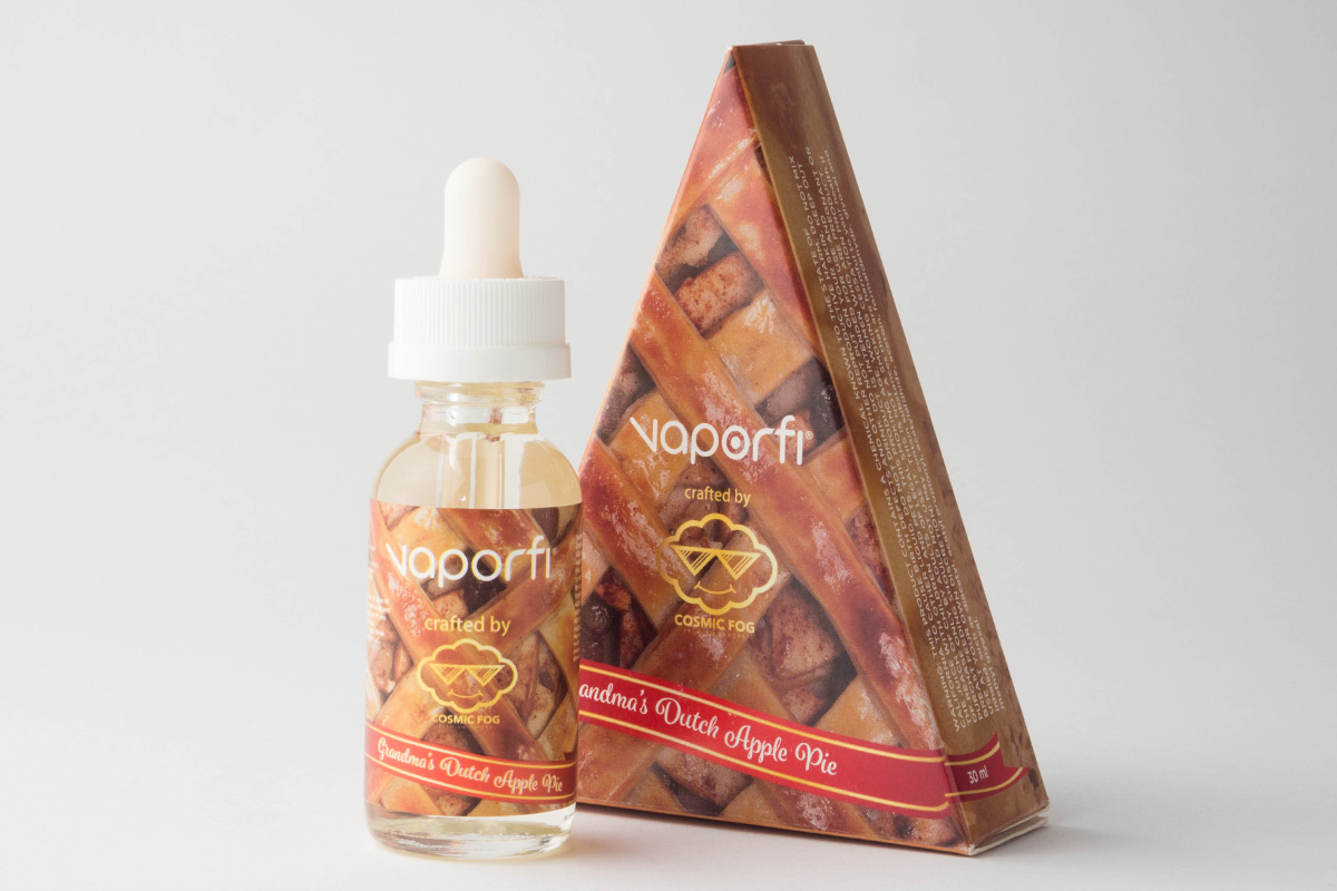【リキッド】Grandma's Dutch Apple Pie「グランマズ ダッチ アップルパイ」 (VaporFi by Cosmic Fog/ベーパーファイ バイ コスミック フォグ）　レビュー