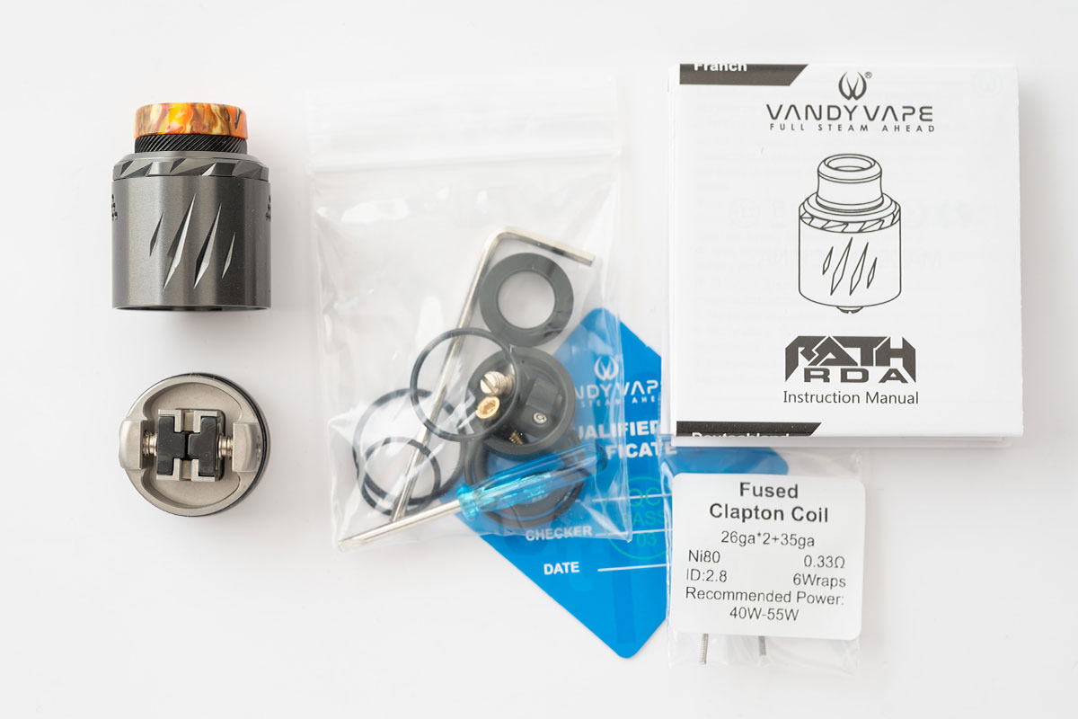 Vandy Vape Rath RDA（バンディーベイプ ラス ドリッパー）レビュー