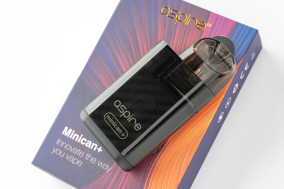 aspire Minican+ レビュー｜新型PODで味わいアップ！大容量バッテリー