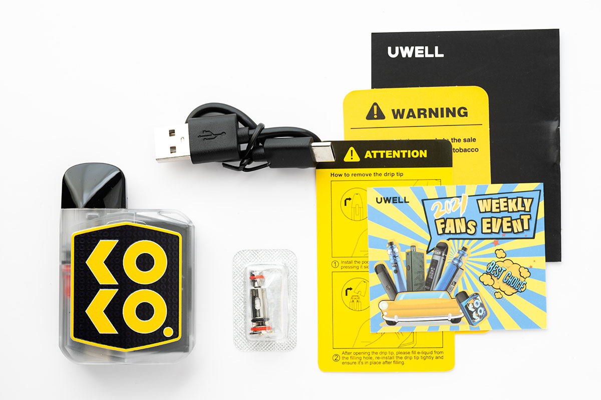 UWELL CALIBUN KOKO PROME VISION（ユーウェル カリバーンココプライムビジョン）レビュー