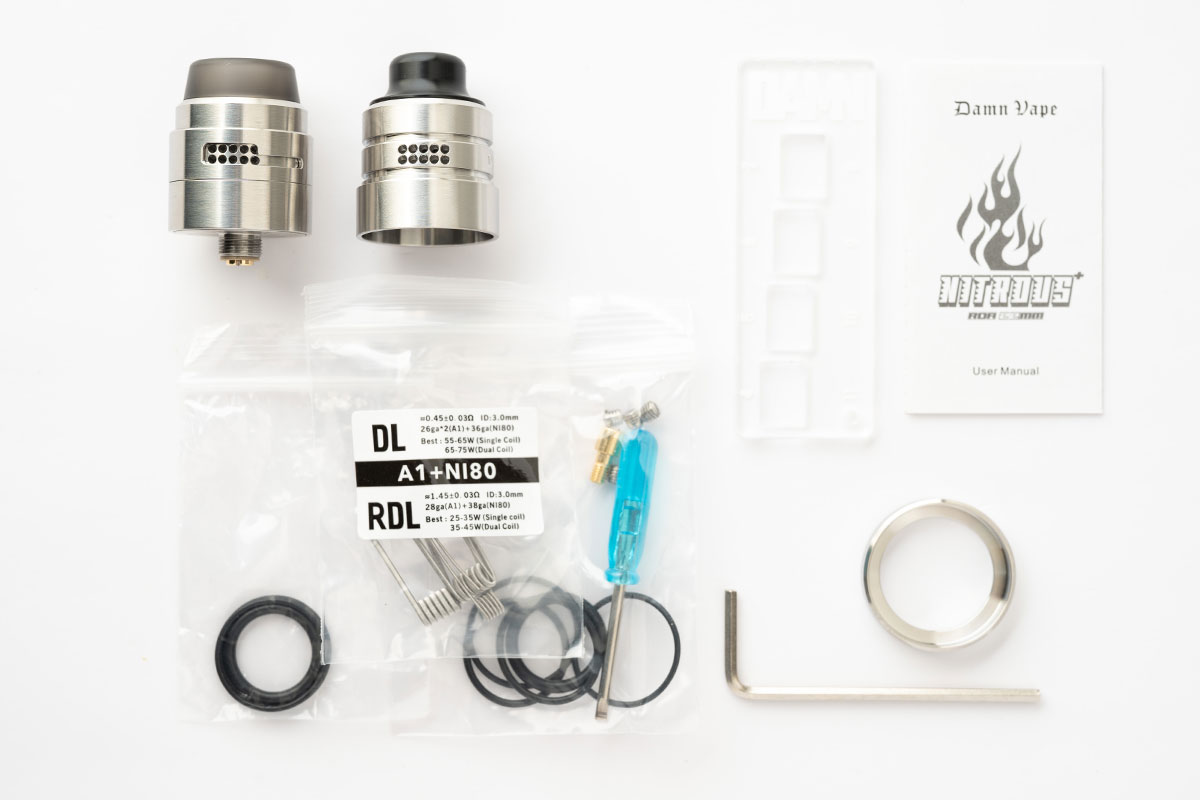 Damn vape NITROUS+ RDA（ダムべイプ ナイトラスプラスドリッパー）レビュー