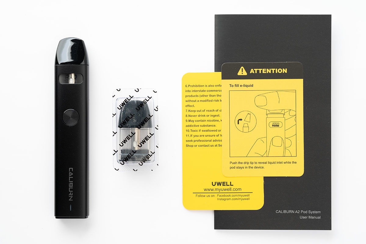 UWELL Caliburn A2 POD（ユーウェル カリバーンA2）レビュー