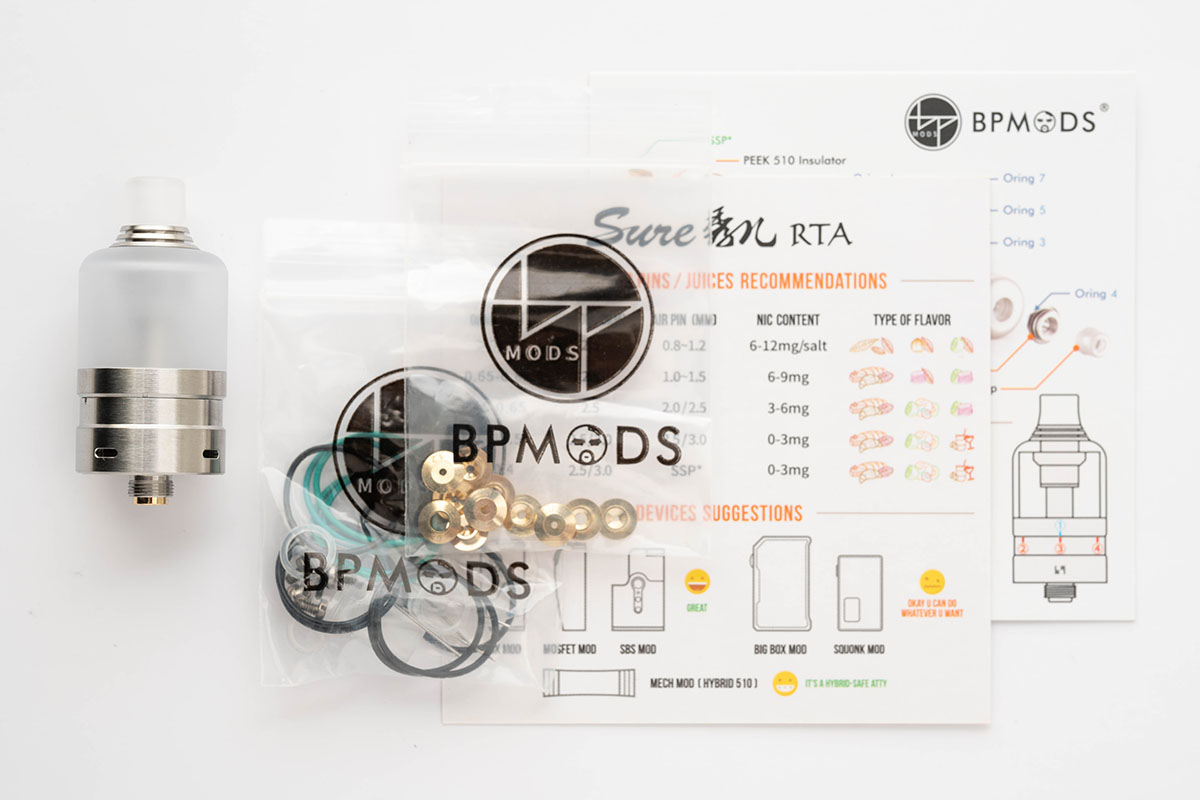 BP MODS Sure RTA（ビーピーモッズ シュアタンク）レビュー