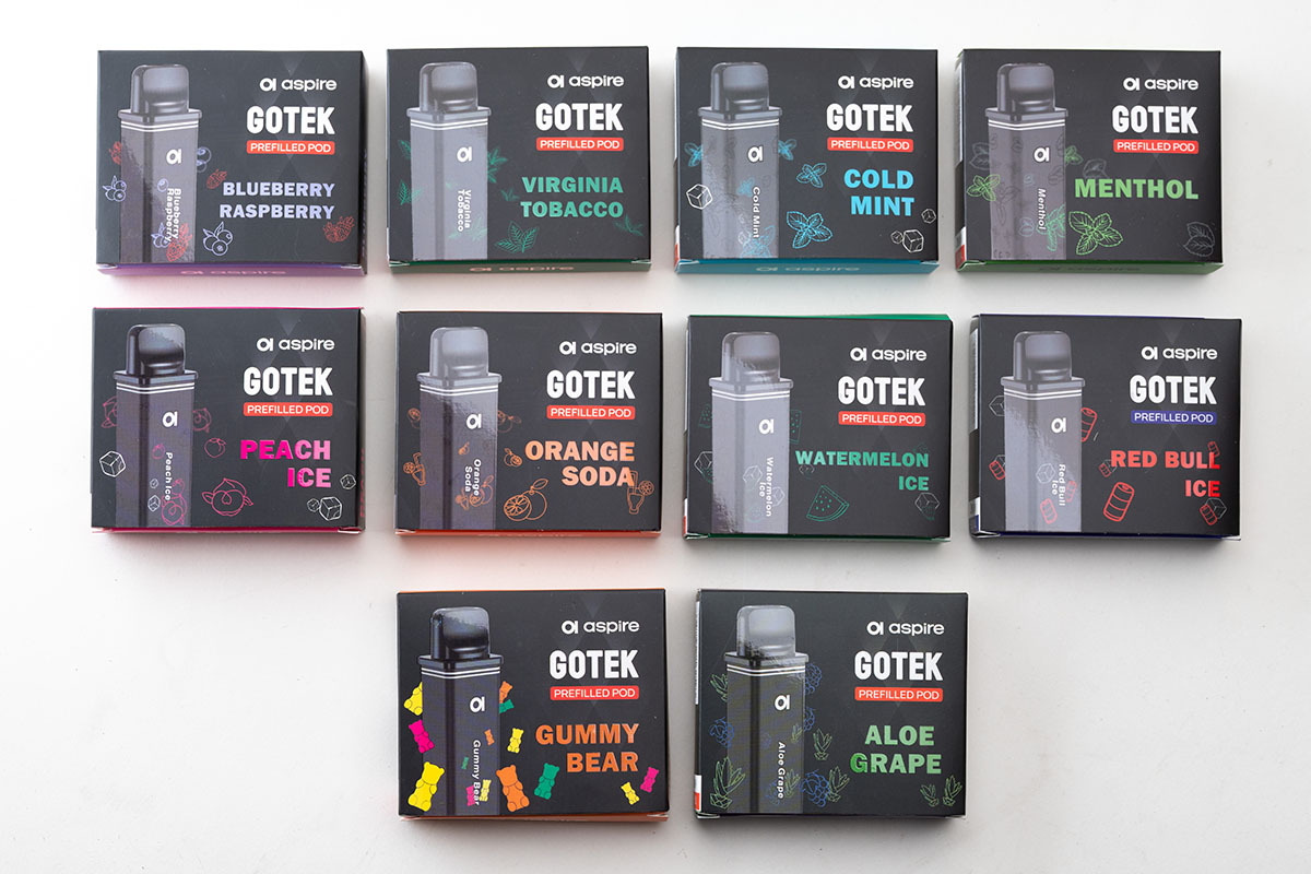 aspire GOTEK（ゴーテック）カートリッジ 大容量使い捨て電子タバコ レビュー
