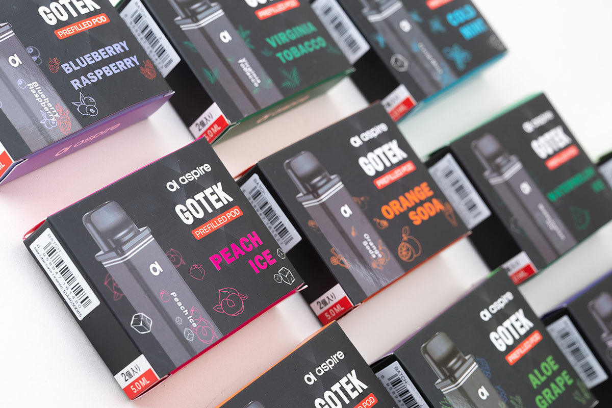 aspire GOTEK（ゴーテック）カートリッジ 大容量使い捨て電子タバコ レビュー
