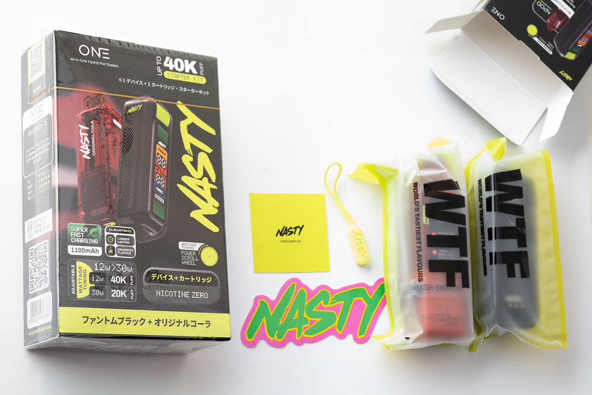 NASTY ONE 40000 ニコチンなし　4種セット NASTY ONE 40000（ナスティーワン）レビュー | VAPE Circuit